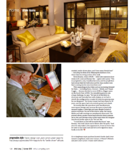 Jack Lenor Larsen and KDR Designer Showrooms Minneapolis, Artful Living Story 2012 image