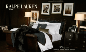 Ralph Lauren Home Bedroom KDR Spaces October 2015 Spread Ad Image