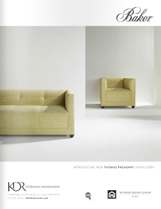 Thomas Pheasant for Baker Furniture KDR Designer Showrooms Advertising 2015