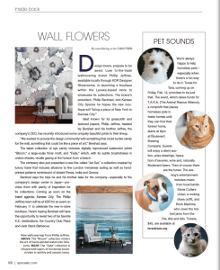 Kansas City Spaces February 2016 Phillip Jeffries Editoral Press KDR Designer Showrooms Clipping